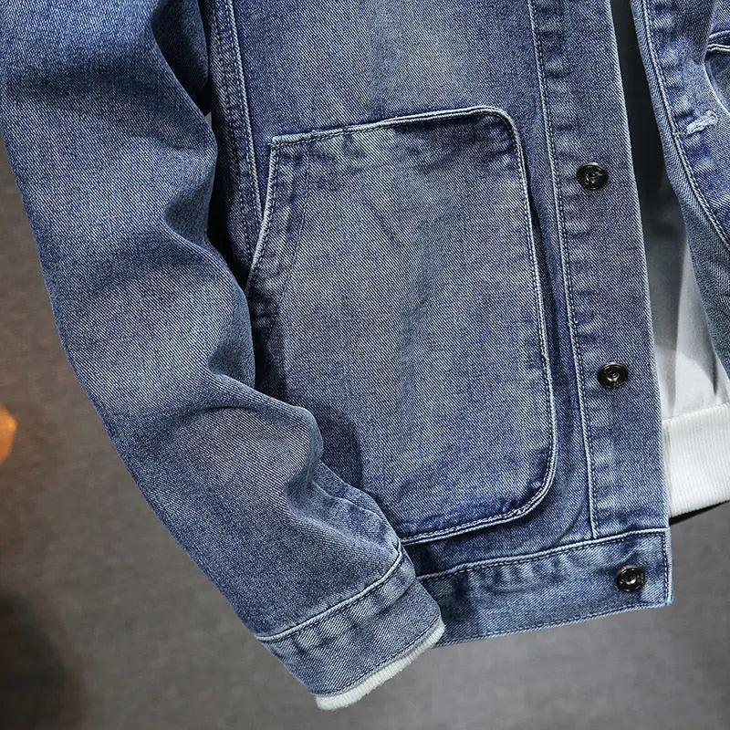 Men's  Hooded Denim Jacket