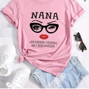 Nana Graphic T-Shirt -Pink