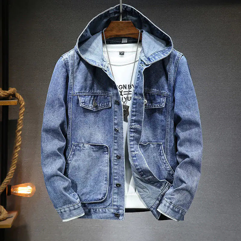 Men's  Hooded Denim Jacket