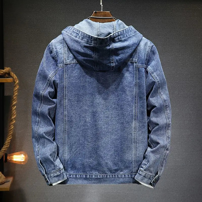 Men's  Hooded Denim Jacket